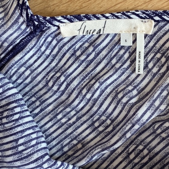 Anthropologie Floreat Navy-White Wide Leg Jumpsuit. Like New! - Picture 7 of 16